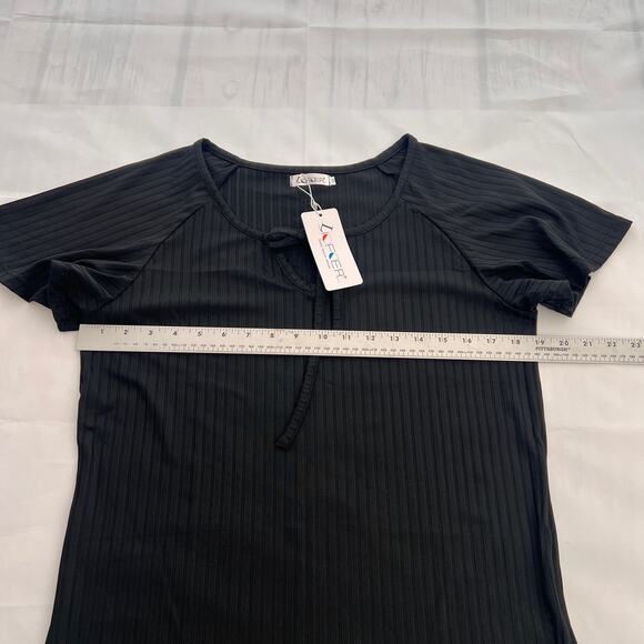 Lofoer Women's Short Sleeve V-neck T-shirt Size M - Picture 5 of 8